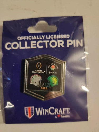 2025 Rose Bowl Oregon Ducks Ohio State CFP Quarterfinals Lapel Pin