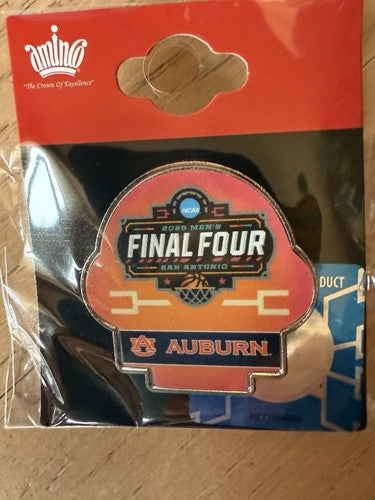 Auburn Tigers 2025 NCAA Tournament Final Four San Antonio Pin