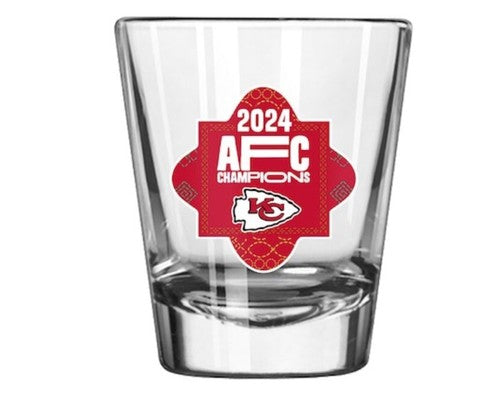 2025 Super Bowl LIX 59 Kansas City Chiefs 2oz Shot Glass AFC Champions