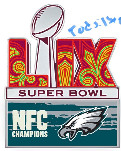 2024 2025 NFC Champions Philadelphia Eagles Super Bowl LIX 59 Bound Pin