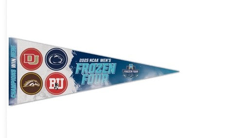 2025 NCAA Frozen Four Logo Pennant Penn State BU Denver Western Michigan