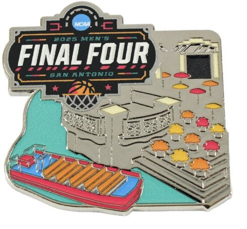 2025 NCAA Tournament Final Four Logo Pin San Antonio Houston Auburn Duke Florida