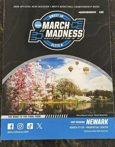 2025 NCAA Tournament Sweet 16 Elite 8 Program Newark East Regional Final Four