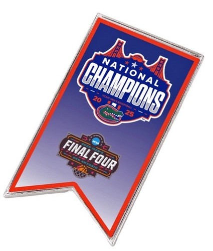 2024 2025 NCAA Final Four National Champions Florida Gators Banner Pin