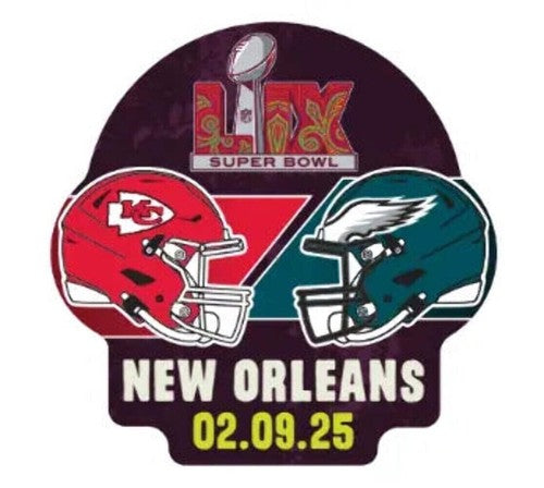 2025 Super Bowl LIX 59 Philadelphia Eagles Kansas City Chiefs Dueling Pin v5