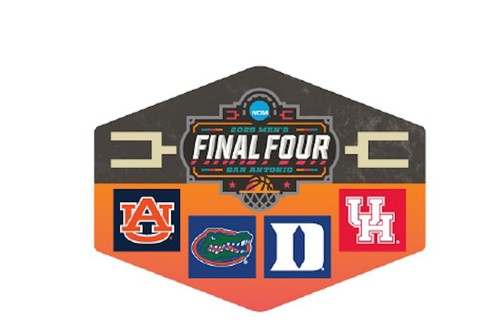 2025 Final Four NCAA Tournament San Antonio Pin Houston Auburn Duke Florida