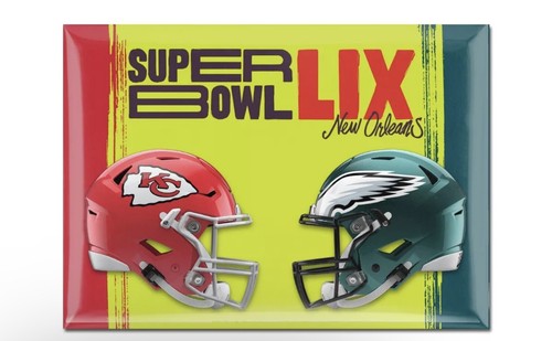 2025 Super Bowl LIX 59 Philadelphia Eagles Kansas City Chiefs Dueling Magnet
