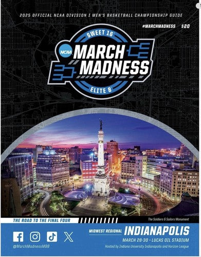 2025 NCAA Tournament Sweet 16 Elite 8 Program Indianapolis Midwest Regional