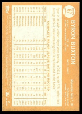 2025 Topps Archives #67 Byron Buxton
