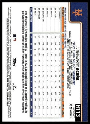 2025 Topps Holiday #H113 Luisangel Acuña