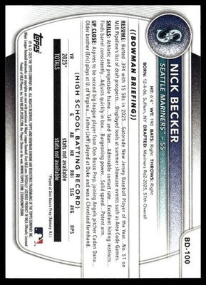2025 Bowman #BP-94 Marcos Torres Prospects Green #/99