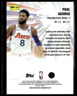 2025-26 Topps #PP-11 Paul George Power Players