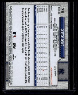 2026 Topps #75 Camilo Doval