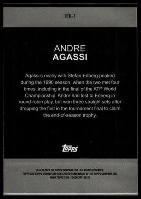 2025 Topps Chrome #CTD-7 Andre Agassi Captured
