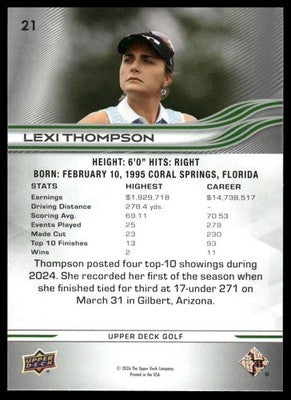 2026 Upper Deck #21 Lexi Thompson