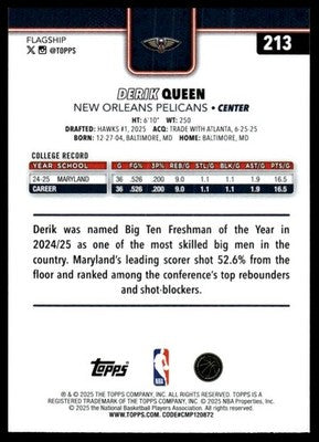 2025-26 Topps #213 Derik Queen