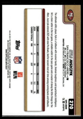 2025 Topps Chrome #270 Kyle Juszczyk