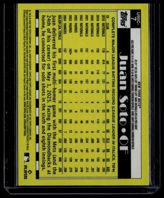 2025 Topps Update #U90C-7 Juan Soto 1990 Topps Baseball Chrome Silver Pack