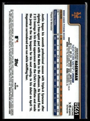 2025 Topps Update #US108 Justin Hagenman Holo Foil