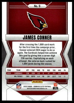2025 Donruss Elite #9 James Conner
