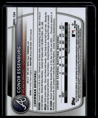 2025 Bowman Draft #BDC-124 Conor Essenburg Chrome