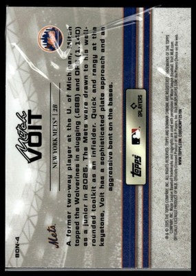 2025 Bowman Draft #BDN-4 Mitch Voit Bowman Draft Night