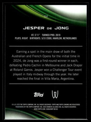 2025 Topps Chrome #137 Jesper de Jong