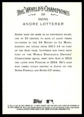2025 Topps Allen & Ginter #294 Andre Lotterer