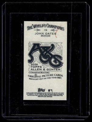 2026 Topps Allen & Ginter #116 John Oates Mini A&G Back