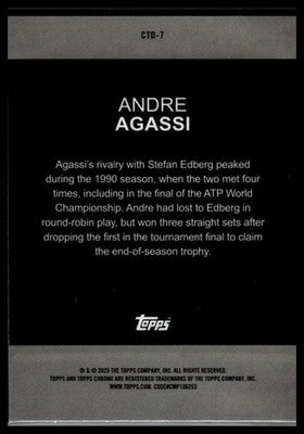 2025 Topps Chrome #CTD-7 Andre Agassi Captured