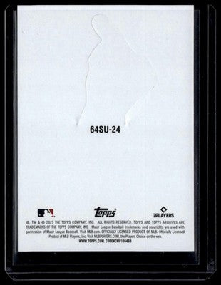 2025 Topps Archives #64SU-24 Julio Rodríguez 1964 Topps Stand-Ups Red Foil #/25