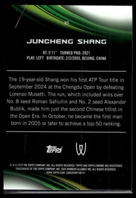 2025 Topps Chrome Sapphire Edition #69 Juncheng Shang