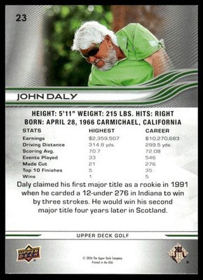 2026 Upper Deck #23 John Daly