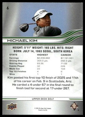 2026 Upper Deck #6 Michael Kim