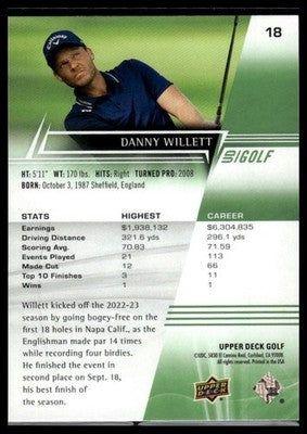 2024 Upper Deck #18 Danny Willett