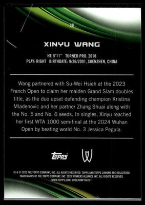2025 Topps Chrome #58 Xinyu Wang