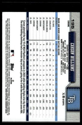 2026 Topps Chrome #195 Carson Williams