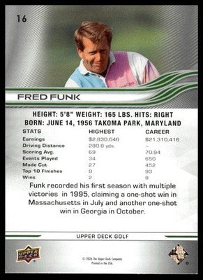 2026 Upper Deck #16 Fred Funk