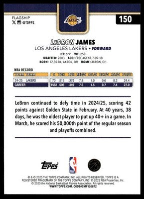 2025-26 Topps #150 LeBron James