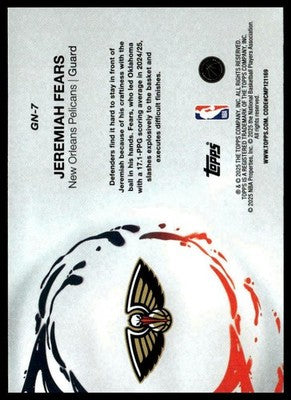 2025-26 Topps #GN-7 Jeremiah Fears Generation Now