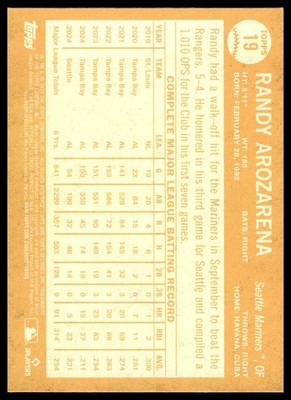 2025 Topps Archives #19 Randy Arozarena