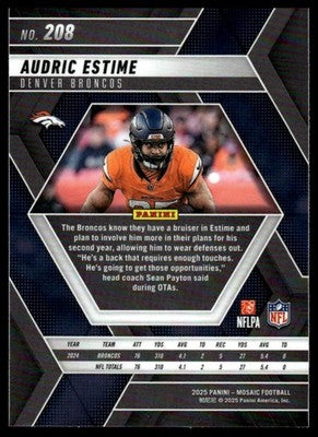 2025 Panini Mosaic #208 Audric Estime
