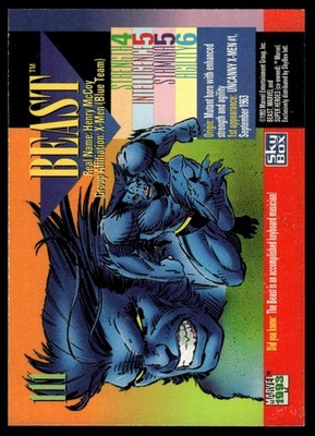 1993 SkyBox Marvel Universe #111 Beast