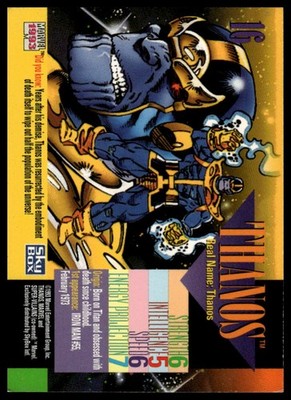 1993 SkyBox Marvel Universe #16 Thanos
