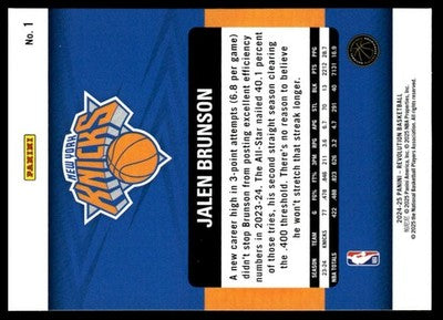 2024-25 Panini Revolution #1 Jalen Brunson