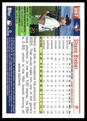 2025 Topps Archives #257 Shane Bieber