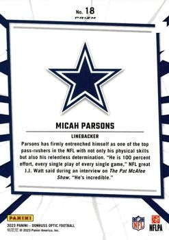 2023 Donruss Optic #18 Micah Parsons My House