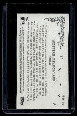 2025 Topps Allen & Ginter #SB-16 Western Meadowlark State Birds Mini