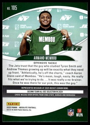 2025 Panini Absolute #105 Armand Membou Green
