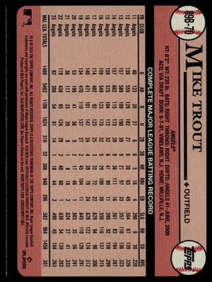 2024 Topps #89B-70 Mike Trout 1989 Topps Baseball 35th Anniversary #/89